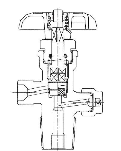 Válvula de cilindro de CO2 de dióxido de carbono de latón tipo acoplamiento de eje QF-2A 